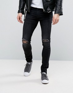 Черные выбеленные джинсы Cheap Monday - Черный