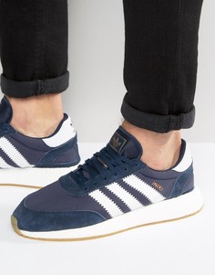 Темно-синие кроссовки для бега adidas Originals Iniki BB2092 - Темно-синий