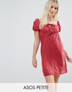 Джинсовое платье в молодежном стиле ASOS PETITE - Красный