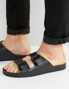 Aldo Grandchamp Sandals In Black Leather - Черный