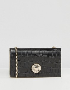Сумка-кошелек через плечо из искусственной крокодиловой кожи Versace Jeans - Черный