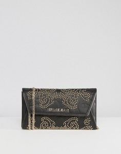Клатч через плечо в стиле барокко с заклепками Versace Jeans - Черный