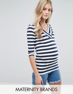 Mamalicious Maternity Striped Top - Мульти Mama.Licious