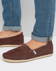 TOMS Classic Nubuck Espadrilles - Коричневый
