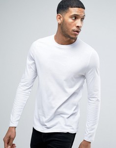 Лонгслив с круглым вырезом ASOS - Белый