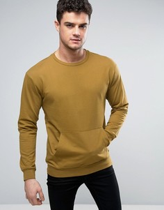 YOURTURN Sweatshirt In Green With Drop Shoulder - Зеленый
