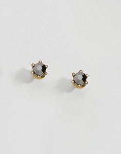 Серьги-гвоздики с камнями ASOS - Серебряный