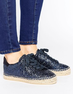 KG Billie Glitter Espadrille Trainer - Белый