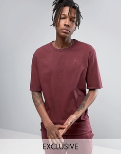 Свободная бордовая футболка Puma эксклюзивно для ASOS 57530701 - Красный