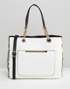 ALDO Tote Bag with Chain Handle - Белый