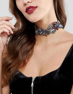 Ожерелье-чокер с цветами ASOS - Мульти