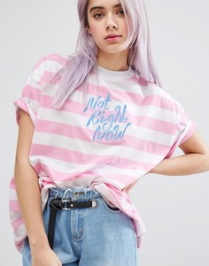 Футболка Lazy Oaf Not Right Now - Мульти