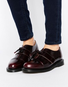Кожаные туфли на плоской подошве с узелками Dr Martens Eliza - Красный
