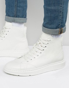 ASOS High Top Trainers In White With Chunky Sole - Белый