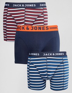 Набор из 3 боксеров-брифов в полоску Jack &amp; Jones - Мульти