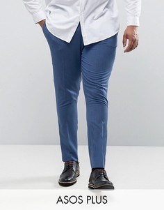 Супероблегающие брюки ASOS PLUS - Синий