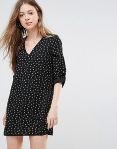 Цельнокройное платье с принтом Vero Moda - Черный