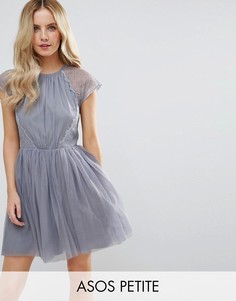 Платье мини для выпускного ASOS PETITE PREMIUM - Серый