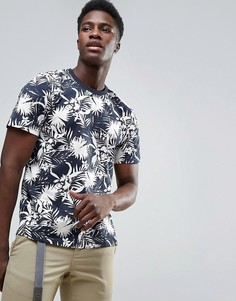 Футболка с цветочным принтом Dickies - Темно-синий