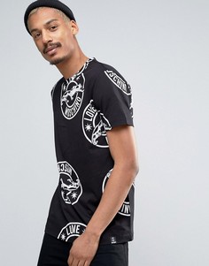 Футболка с принтом Love Moschino - Черный