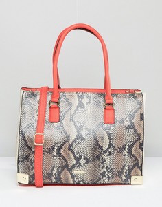 Сумка-тоут из искусственной змеиной кожи ALDO - Мульти