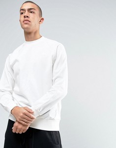 Белый свитшот с круглым вырезом adidas Originals Deluxe BJ9537 - Белый
