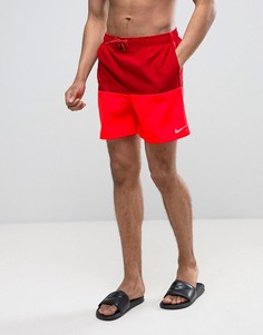 Красные шорты для плавания в стиле колор блок Nike NESS7427 642 - Красный