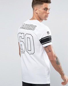 Бейсбольная футболка с принтом на спине New Era Raiders - Белый