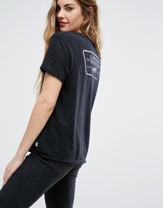 Черная футболка с логотипом-нашивкой Vans - Черный