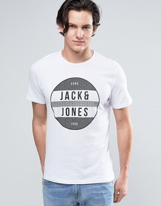 Футболка с принтом Jack &amp; Jones Core - Белый