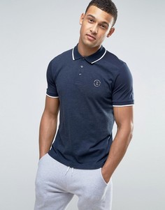 Футболка-поло с логотипом на груди Jack &amp; Jones Core - Темно-синий