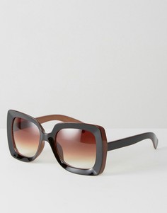 Квадратные солнцезащитные очки 7X - Коричневый
