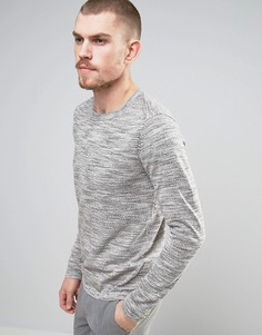 Меланжевый трикотажный джемпер Selected Homme - Бежевый