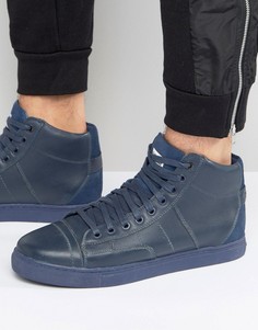 Высокие темно-синие кроссовки G-Star Stanton - Синий