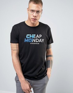 Футболка с логотипом Cheap Monday Standard - Черный