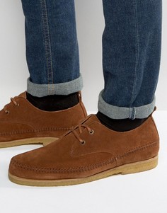 Светло-коричневые замшевые туфли на шнуровке ASOS - Рыжий