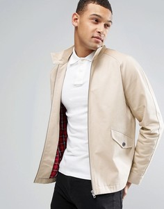 Песочная куртка Харрингтон с воротником‑трубой ASOS - Stone