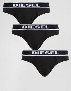 3 черных трусов Diesel Mohawk - Черный