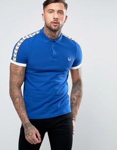 Синяя узкая футболка-поло Fred Perry Sports Authentic - Синий