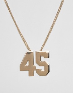 Ожерелье 45 ASOS - Золотой