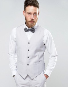 Серый приталенный жилет Devils Advocate Wedding - Серый