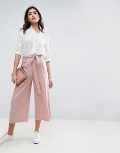 Льняные юбка-брюки ASOS - Розовый