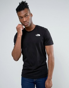 Черная футболка с логотипом на груди The North Face - Черный