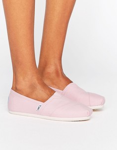 Классические розовые туфли на плоской подошве TOMS - Розовый