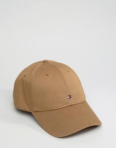 Светло-коричневая классическая бейсболка с флагом Tommy Hilfiger - Коричневый