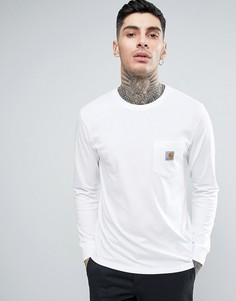 Лонгслив с карманом Carhartt WIP - Белый