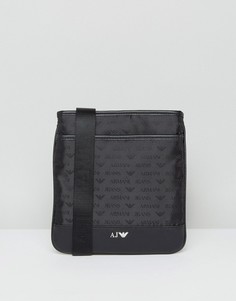 Черная сумка для авиапутешествий с логотипом Armani Jeans - Черный