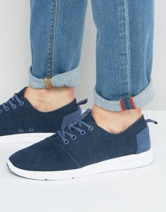 Парусиновые кроссовки TOMS Del Rey - Темно-синий