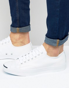 Белые кожаные кеды Converse Jack Purcell Ox 1S961 - Белый