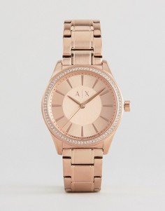 Часы цвета розового золота Armani Exchange Glitz Nicolette - Золотой